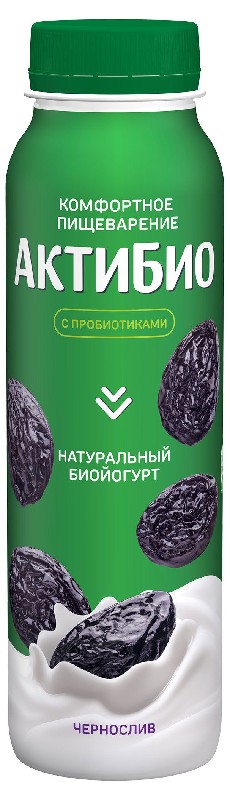 Йогурт Актибио питьевая 260г чернослив