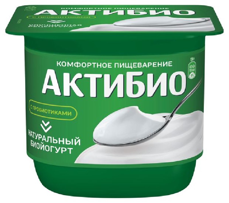 Йогурт Актибио 130г натуральный