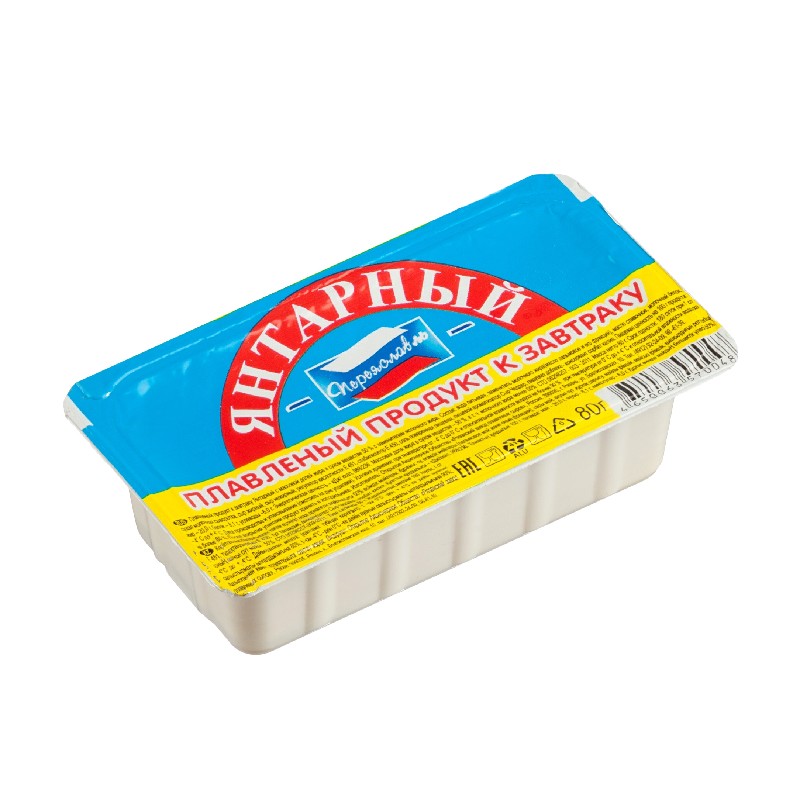 Сыр плавленный 80г К завтраку «Янтарный»