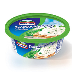 Сыр Hochland творожный с зеленью 140г