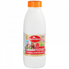Молоко «Вкуснотеево» ультрапастеризованное 3.2% 900мл бут