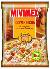 Mivimex Вермишель быстрого приготовления в брикете со вкусом курицы, 50г