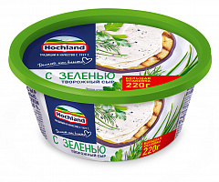Сыр Hochland творожный с зеленью 220гр
