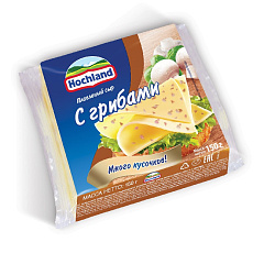 Плавл.сыр Hochland с грибами (ломтиками) 150г