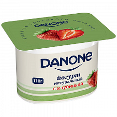 Йогурт Danone клубника 110г детский
