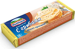 Плавл.сыр Hochland с грибами (блочки 100г)