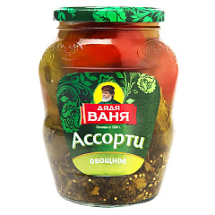 Ассорти Огурцы и томаты 680г ДЯДЯ ВАНЯ