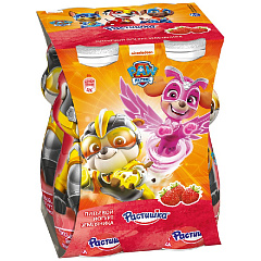 Йогурт Растишка питьевой &quot;Земляника&quot; 1,6% 4*90г