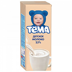 Молоко детское Тема 3.2% ультрапастеризованное 200мл